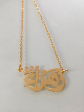 Load image into Gallery viewer, Name Necklace - Mini crystal crown