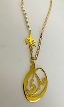 Load image into Gallery viewer, Name Necklace - letter Leaf