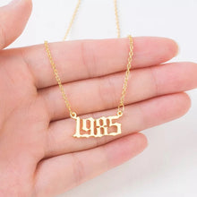 Load image into Gallery viewer, Name Necklace - Year date