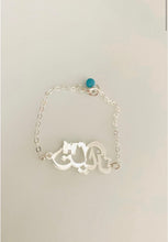 Load image into Gallery viewer, Customized - Bracelet + name mini turquoise