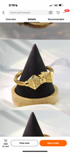 Load image into Gallery viewer, Bracelet - Gold bangle twisted with diamond shape gold
