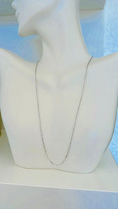 necklace _ simplest silver necklace