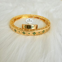 Load image into Gallery viewer, Sets - 2 pieces bracelet and ring green zircon
