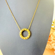 Load image into Gallery viewer, Necklace - Stainless steel gold ring with drawers
