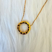 Load image into Gallery viewer, Necklace - Stainless steel gold ring with drawers
