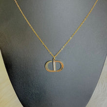 Load image into Gallery viewer, Necklace - Stainless steel simple chain with double D letter
