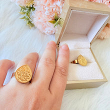 Load image into Gallery viewer, Ring - Stainless steel free size ring Arabic sentence
