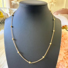 Load image into Gallery viewer, Necklace - Stainless steel gold chain with gold balls
