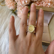 Load image into Gallery viewer, Ring - Gold free size zircon 2nta 3omry
