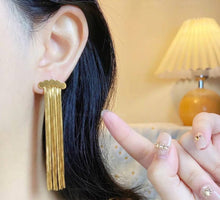 Load image into Gallery viewer, Earring - Stainless steel long tassels
