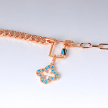 Load image into Gallery viewer, Bracelet - new shape turquoise pendant clover
