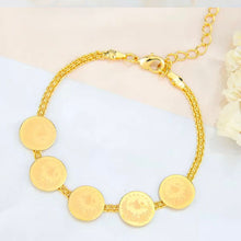 Load image into Gallery viewer, Bracelet - Gold thin chain with lira bracelet
