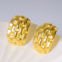 Load image into Gallery viewer, Earrings - Stainless steel gold trend shape

