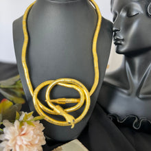 Load image into Gallery viewer, Necklace - Gold twisted snake
