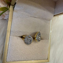 Load image into Gallery viewer, Ring - Gold free size zircon twisted big shapes
