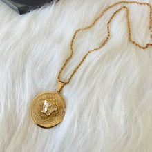 Load image into Gallery viewer, Necklace - Stainless steel gold tiger gold zigzag

