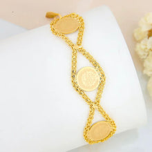Load image into Gallery viewer, Bracelet - Gold chain with lira bracelet
