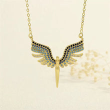 Load image into Gallery viewer, Necklace - Gold chain coloured zircon phoenix
