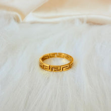 Load image into Gallery viewer, Ring - Stainless steel size 9 gold zigzag
