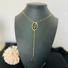Load image into Gallery viewer, Necklace - Gold chain allah with long one
