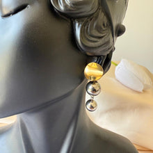 Load image into Gallery viewer, Earrings - Stainless steel new design silver-gold balls
