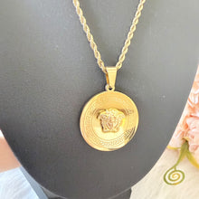Load image into Gallery viewer, Necklace - Stainless steel gold tiger gold zigzag
