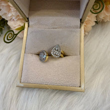 Load image into Gallery viewer, Ring - Gold free size zircon twisted big shapes
