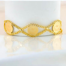 Load image into Gallery viewer, Bracelet - Gold chain with lira bracelet
