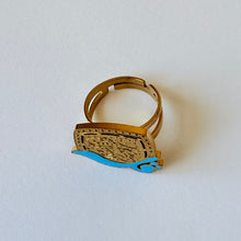 Load image into Gallery viewer, Ring - Stainless steel free size blue eye with kol a3oz b rab elfalak
