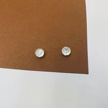 Load image into Gallery viewer, Earrings -  Stainless steel simple zircon stone
