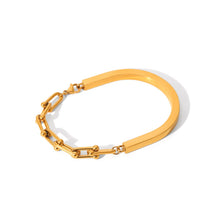 Load image into Gallery viewer, Necklace - Stainless steel gold bangle gold chains
