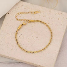 Load image into Gallery viewer, Bracelet - Stainless steel gold chain
