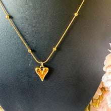 Load image into Gallery viewer, Necklace - Stainless steel gold simple heart
