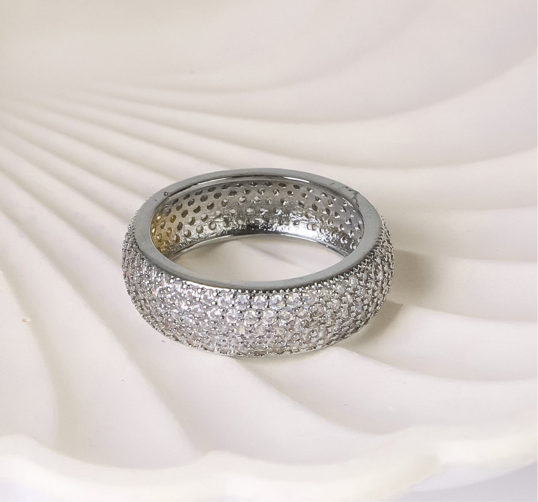 Ring - ring silver with zircon