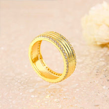 Load image into Gallery viewer, Ring size 6/7/8/9 - Gold simple zircon circles
