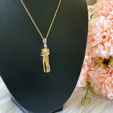 Load image into Gallery viewer, Necklace - Stainless steel gold and silver hug
