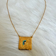 Load image into Gallery viewer, Necklace - Stainless steel chain with gold square kol a3oz b rab elfalak
