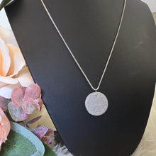 Load image into Gallery viewer, Necklace - Stainless steel silver circle ayat elkorsy
