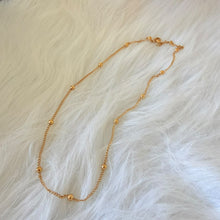 Load image into Gallery viewer, Necklace - Stainless steel gold chain with gold balls
