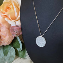Load image into Gallery viewer, Necklace - Stainless steel silver circle ayat elkorsy
