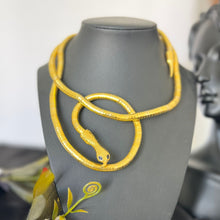 Load image into Gallery viewer, Necklace - Gold twisted snake
