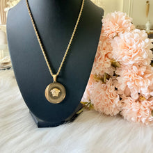 Load image into Gallery viewer, Necklace - Stainless steel gold tiger gold zigzag
