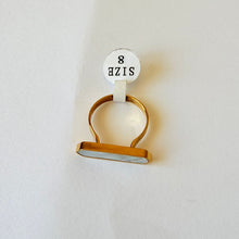 Load image into Gallery viewer, Ring size 7/8/9 - Gold-plated geometric shape
