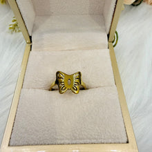 Load image into Gallery viewer, Ring - Stainless steel free size ring butterfly
