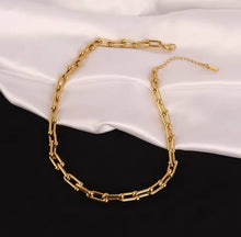 Load image into Gallery viewer, Necklace - Stainless steel gold trendy chain
