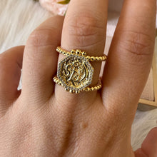 Load image into Gallery viewer, Ring - Gold free size zircon 2nta 3omry
