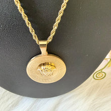 Load image into Gallery viewer, Necklace - Stainless steel gold tiger gold zigzag
