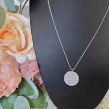 Load image into Gallery viewer, Necklace - Stainless steel silver circle ayat elkorsy
