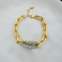 Load image into Gallery viewer, Bracelet - Gold trend zircon chains
