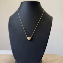 Load image into Gallery viewer, Necklace - Stainless steel gold magnetic zircon heart
